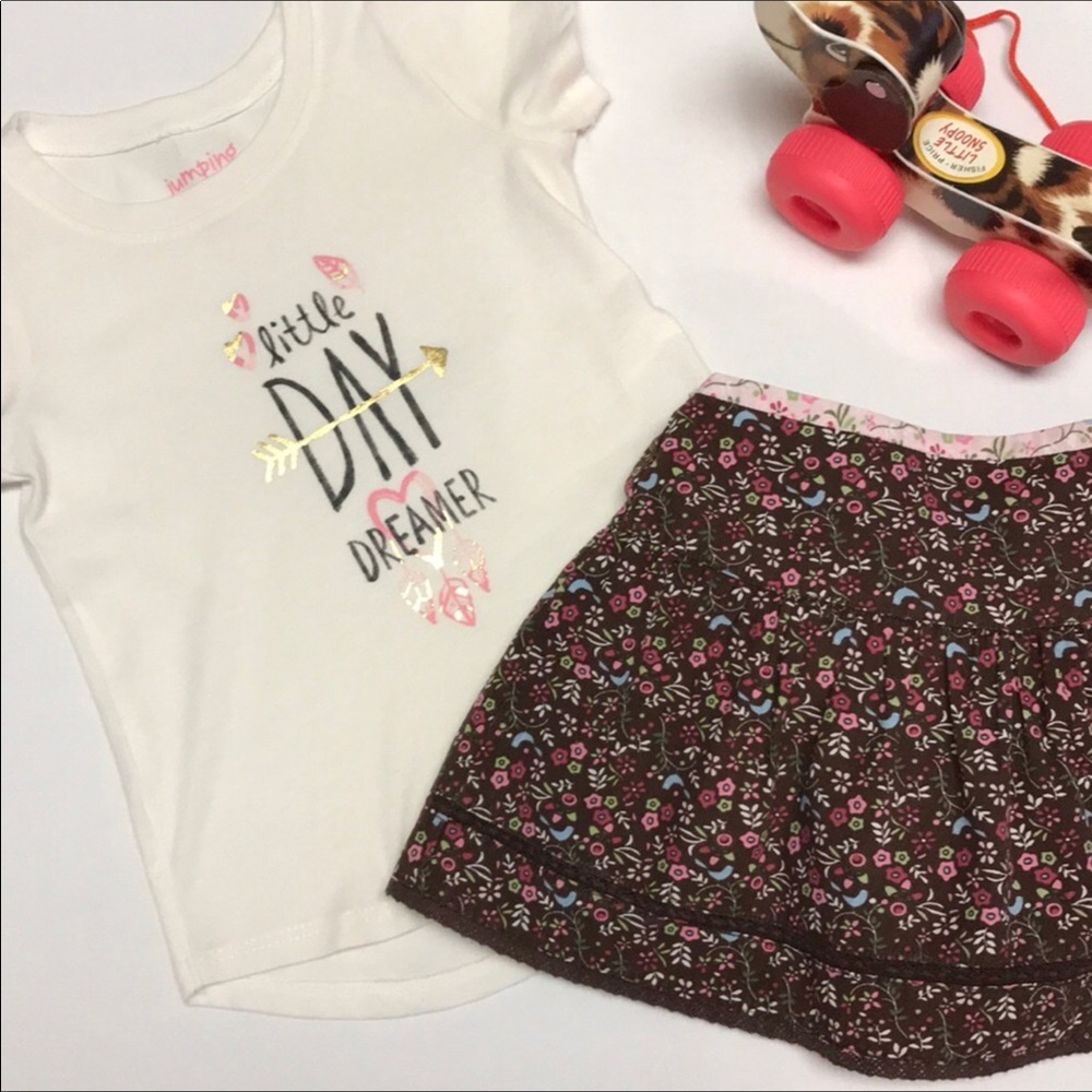 Little Day Dreamer Tee & Mini Prairie Skirt